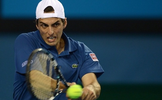 Argentinianul Juan Monaco. (MANAN VATSYAYANA / AFP / Getty Images)