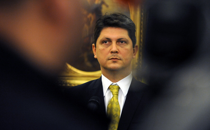 Ministrul afacerilor externe Titus Corlăţean. (ATTILA KISBENEDEK / AFP / GettyImages)