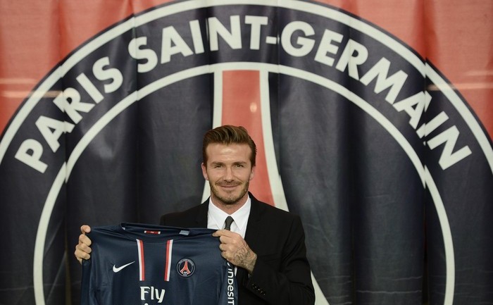 Mijlocaşul englez David Beckham. (FRANCK FIFE / AFP / Getty Images)