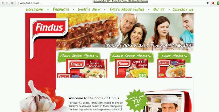 O poză a ecranului site-ului Findus ". Compania a declarat ca recheamă lasagnia, care a fost contaminată cu carne de cal. (Screenshot by The Epoch Times)