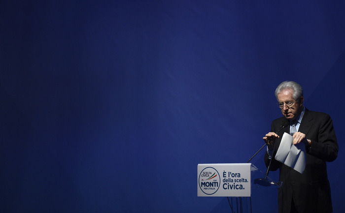 Premierul italian Mario Monti. (FILIPPO MONTEFORTE,FILIPPO MONTEFORTE / AFP / Getty Images)