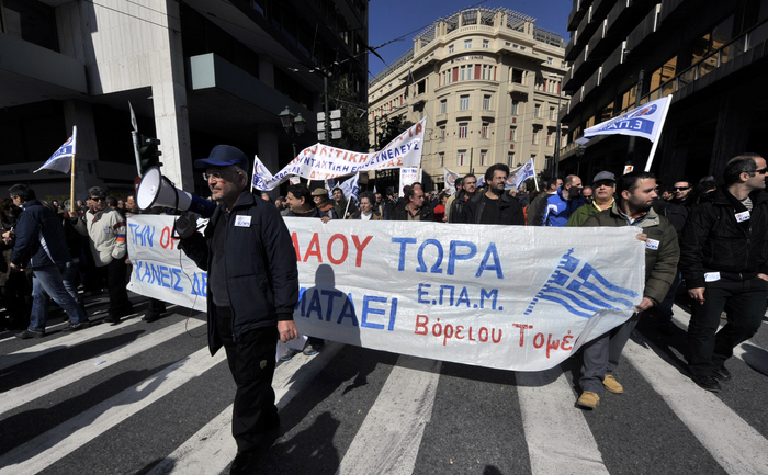 Grevă generală în Atena, împotriva măsurilor de austeritate ale guvernului - 20 februarie 2013