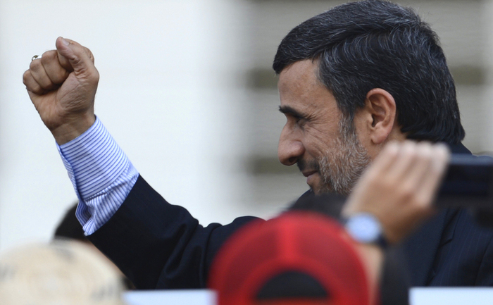 Preşedintele iranian Mahmoud Ahmadinejad.