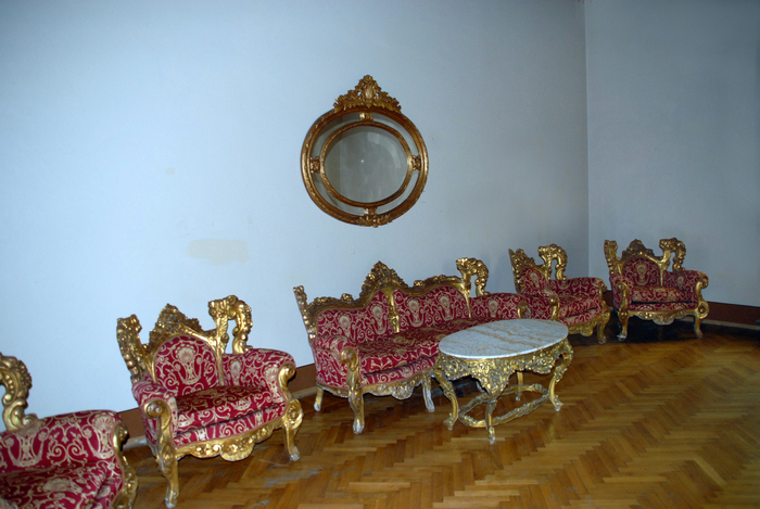 Palatul Cantacuzino din Buşteni. În imagine, interioare din palat