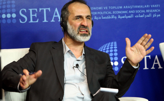 Liderul Opoziţiei siriene Mouaz al-Khatib. (ADEM ALTAN / AFP / Getty Images)