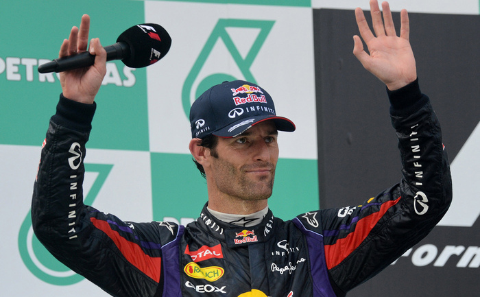 Pilotul australian de Formula 1, Mark Webber. (ROSLAN RAHMAN / AFP / Getty Images)