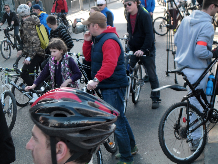 (Arhivă) Protest biciclişti.