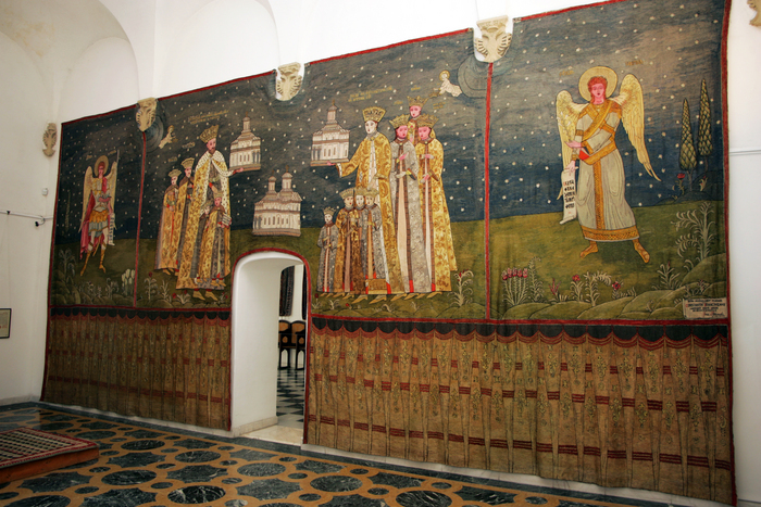 Palate Brâncoveneşti. În imagine, Interioare din Palatul Brâncoveanu din Mogoşoaia