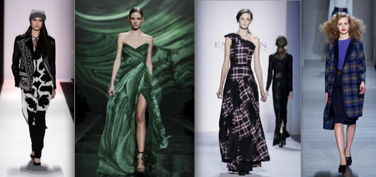 (de la stânga la dreapta) BCBGMAXAZRIA (Frazer Harrison/Getty Images) Monique Lhuillier, Emerson, Marc Jacobs (Courtesy of Fashion GPS Radar)