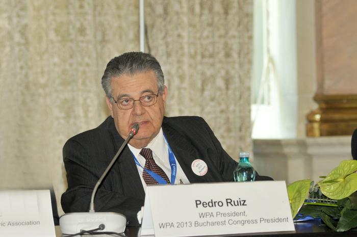 Congresul Asociaţiei Mondiale de Psihiatrie (WPA)-2013. În imagine, Pedro Ruiz