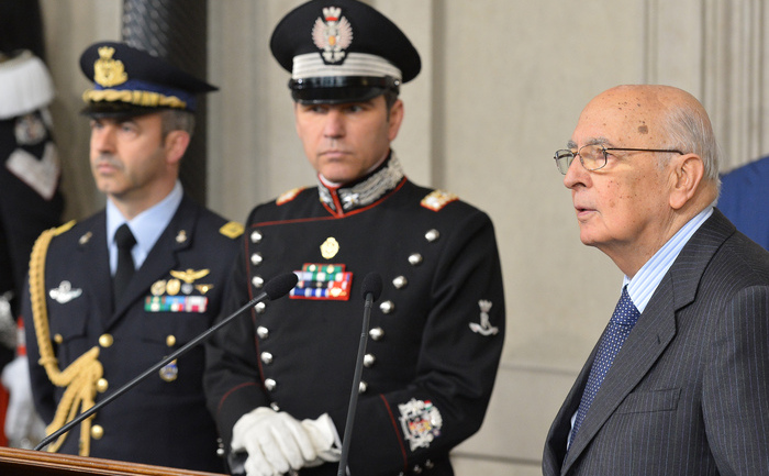Preşedintele italian Giorgio Napolitano. (VINCENZO PINTO,VINCENZO PINTO / AFP / Getty Images)