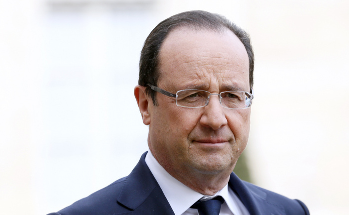 Preşedintele francez  Francois Hollande.