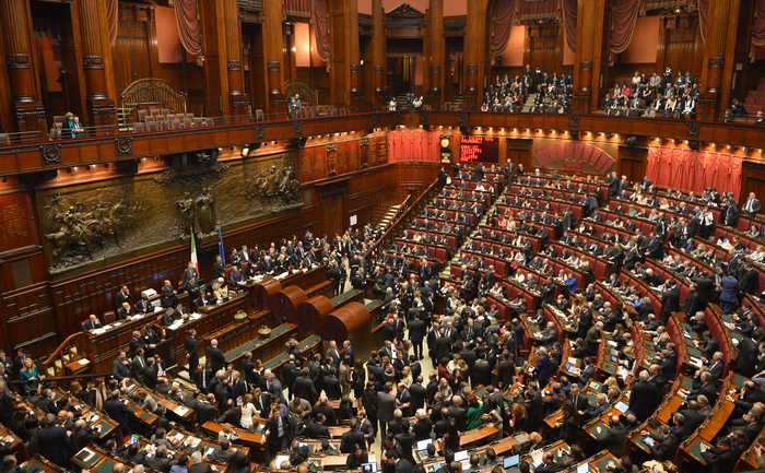 Vedere generală a Parlamentului italian.