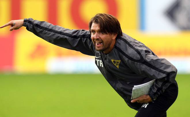 Peter Hyballa, antrenorul german al echipei austriece Sturm Graz. (Martin Rose / Bongarts / Getty Images)
