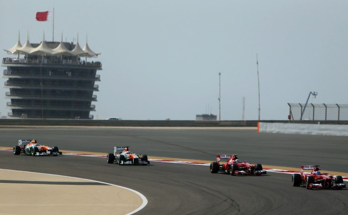 Circuitul de Formula 1 din Bahrain, 21 aprilie 2013.