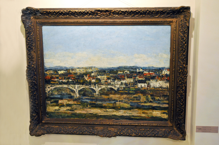Muzeul de artă K.H.Zambaccian. În imagine, tabloul, ”Podul de la Curtea de Argeş” semnată de pictorul Alexandru Padina