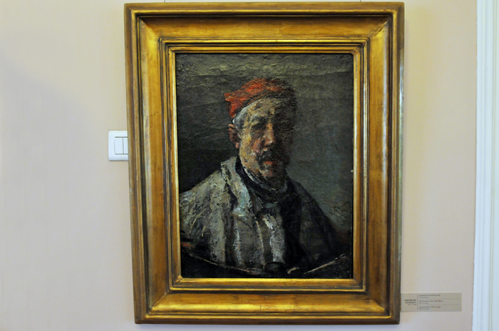 Muzeul de artă K.H.Zambaccian. În imagine, Gheorghe Petraşcu, ”Autoportret cu beretă roşie”