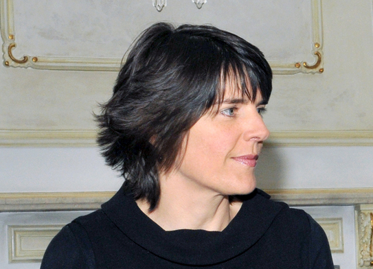 Dezbaterea cu tema-” Strategii de Incluziune a Romilor”. În imagine Sandie Blanchet, reprezentantă UNICEF în România (Epoch Times România)