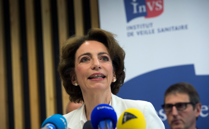 Ministrul Sănătăţii francez, Marisol Touraine, la o conferinţă de presă organizată după ce un francez a devenit infectat cu coronavirusul asemănător cu SARS, (nCoV)