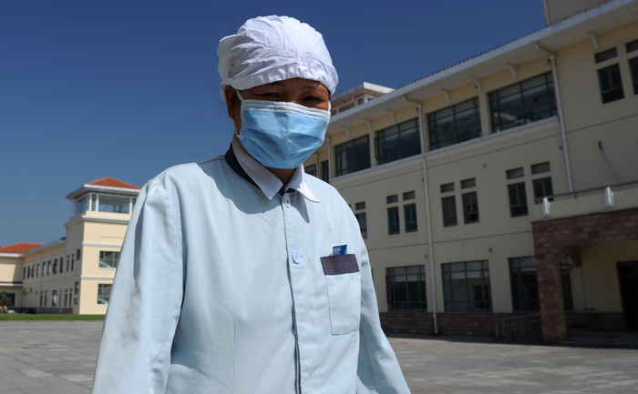 Un spital aflat în carantină în Shanghai, din cauza virusului H7N9 (PETER PARKS / AFP / Getty Images)