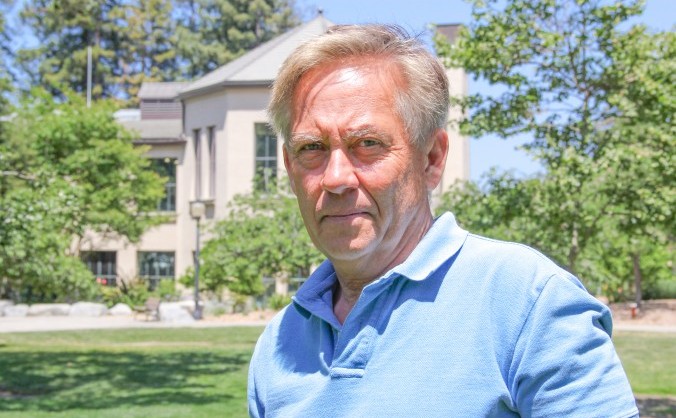 Antreprenorul Jeffrey Van Middlebrook în Pioneer Park, Mountain View,  California, 14 may, 2013.
