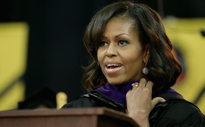 Michelle Obama 17 mai, 2013 în College Park, Maryland