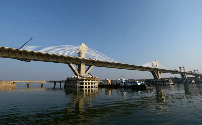Podul Calafat-Vidin. (DIMITAR DILKOFF / AFP / Getty Images)