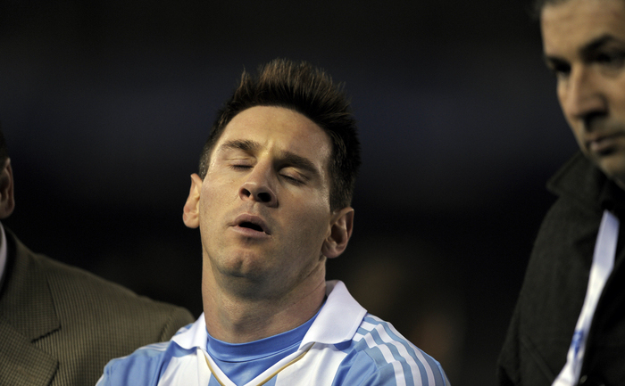 Jucătorul de fotbal Leo Messi.