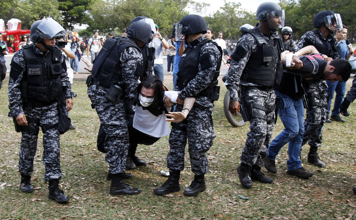 Proteste în Brazilia. (BETO BARATA / AFP / Getty Images)