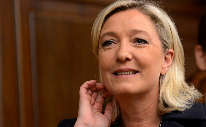Lidera forţelor de extremă dreapta din Franţa, Marine Le Pen.