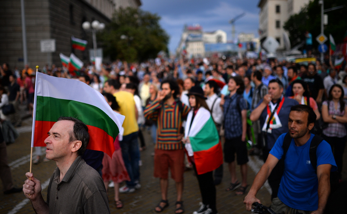 Proteste în Bulgaria. (DIMITAR DILKOFF / AFP / Getty Images)