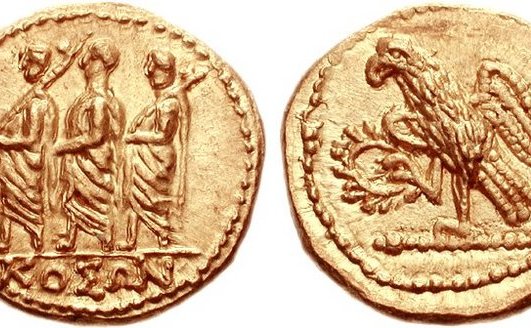 Dinari din aur cu inscripţia Koson.