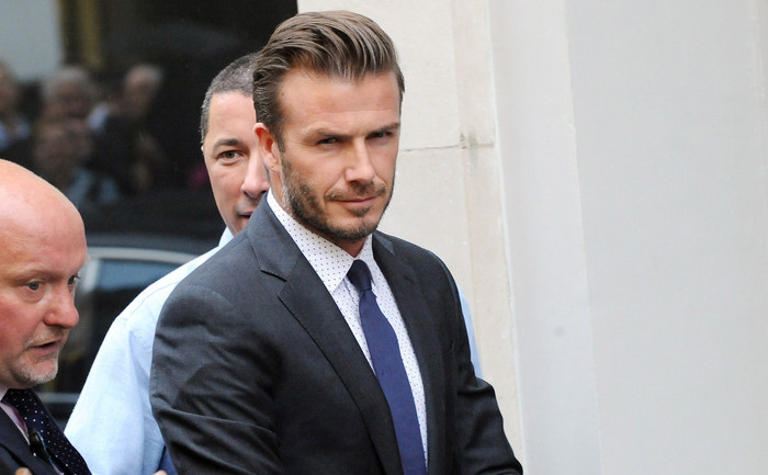 Fostul căpitan al naţionalei engleze David Beckham.