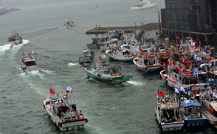 Nave chineze au intrat în apele Senkaku/Diaoyu. (Mandy Cheng / AFP / GettyImages)