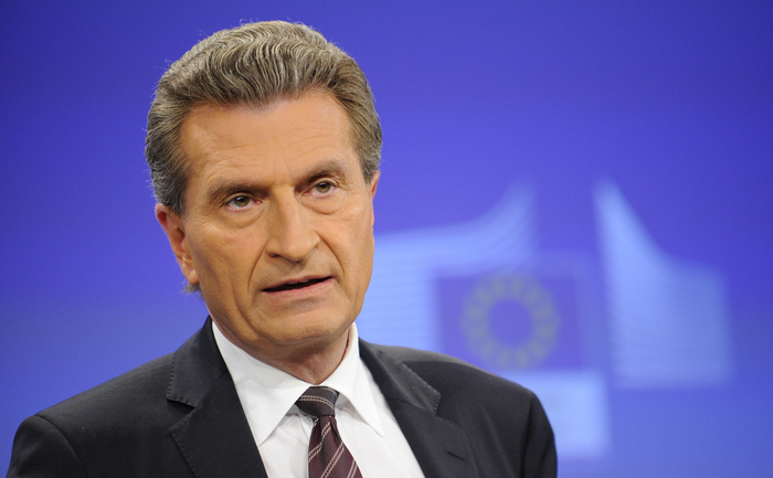 Comisarul pentru energie  Gunter Oettinger