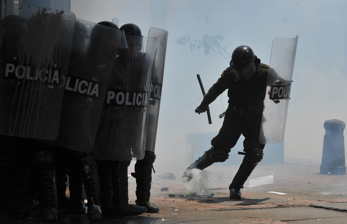 Columbia: Proteste în Bogota, August 29, 2013.