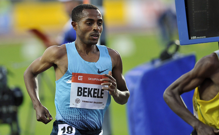 Atletul etiopian Kenenisa Bekele.