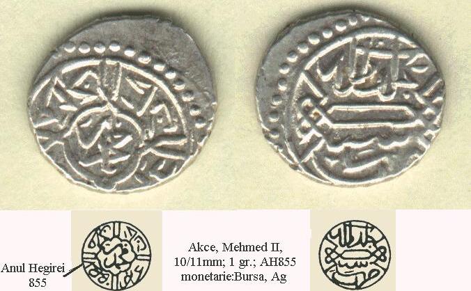AKCHE sau ASPRUL este o monedă turcească din argint, cea mai răspândită în Imperiul Otoman în perioada lui Mehmed al II-lea, care a circulat şi în Ţările  Române începând cu secolul XV până la începutul secolul XIX.