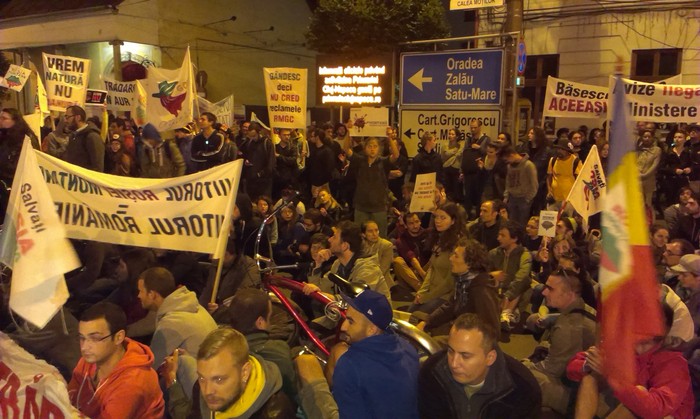 Protestele continuă pentru Roşia Montana - Clujul îşi manifestă solidaritatea - 3.09.2013