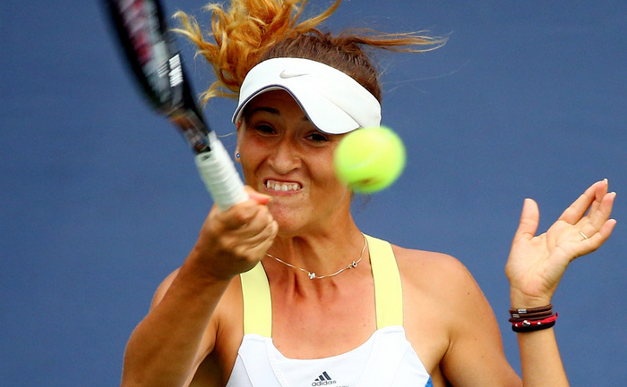 Jucătoarea română de tenis Alexandra Cadanţu. (Elsa / Getty Images)