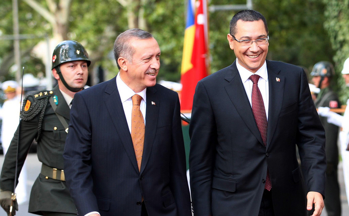 Premierul român Victor Ponta şi omologul său turc Recep Tayyip Erdogan la Ankara, 19 septembrie 2013.