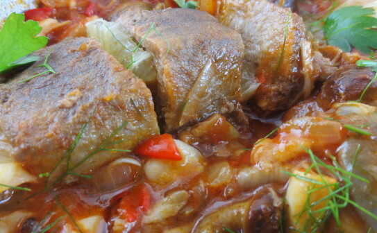 Limbă de porc cu sote de ciuperci (Maria Matyiku / Epoch Times)