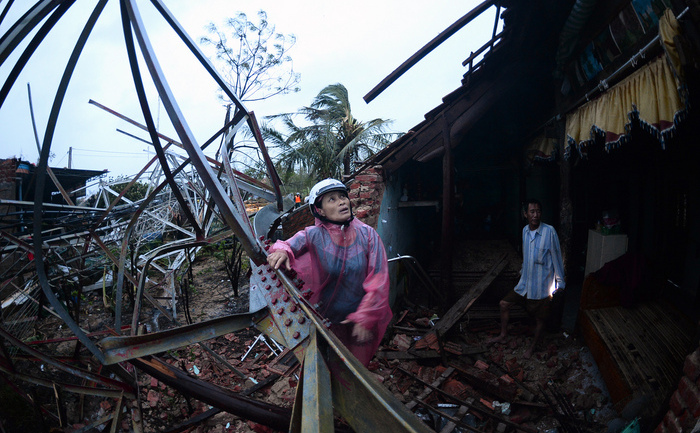 Vietnam: Cel puţin 33 de morţi şi 250.000 de persoane stramutate de taifunul Wutip, 30 septembtie 2013. (TUOI TRE NEWSPAPER / AFP / Getty Images)