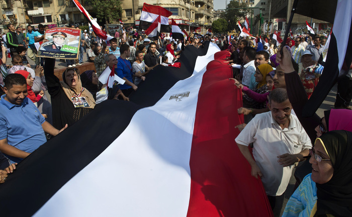 Egipt, Cairo: Manifestaţii în 6 Octombrie, 2013.