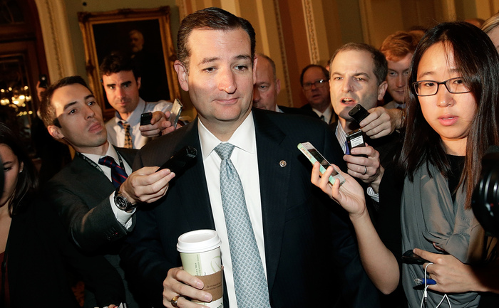 Senatorul republican Ted Cruz, 16 oct 2013, Camera reprezentantilor, Washington, DC. (Win McNamee / Getty Images)