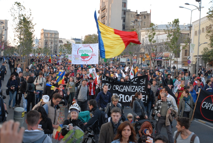 Proteste împotriva proiectului Roşia Montana în Bucureşti, 20 octombrie 2013