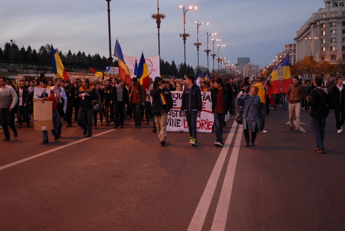 Proteste împotriva proiectului Roşia Montana în Bucureşti