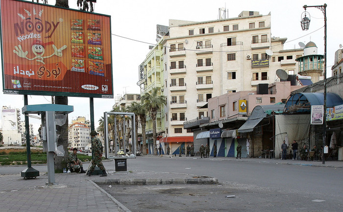 Stradă din Latakia, 350 km nord vest de Damasc, 2011 (ANWAR AMRO / AFP / Getty Images)
