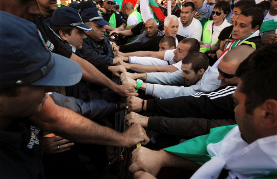 Protest antiguvernamental în Sofia (NIKOLAY DOYCHINOV / AFP / Getty Images)