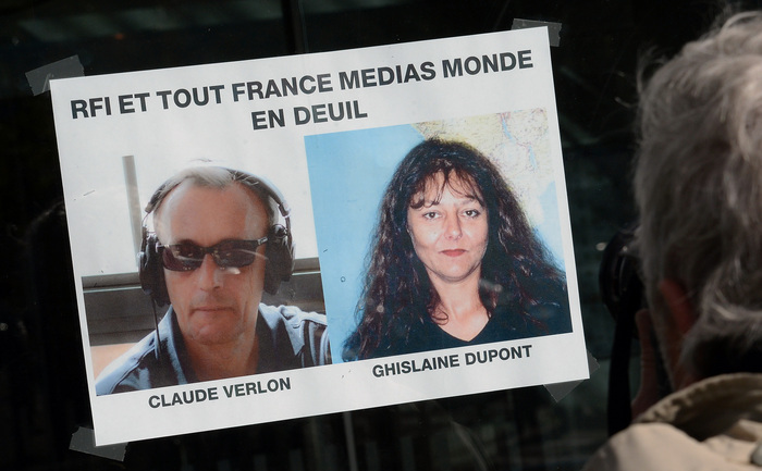 Reporterii de la Radio France Internationale (RFI) Ghislaine Dupont şi Claude Verlon ucişi în Mali pe 2 Noiembrie 2013.